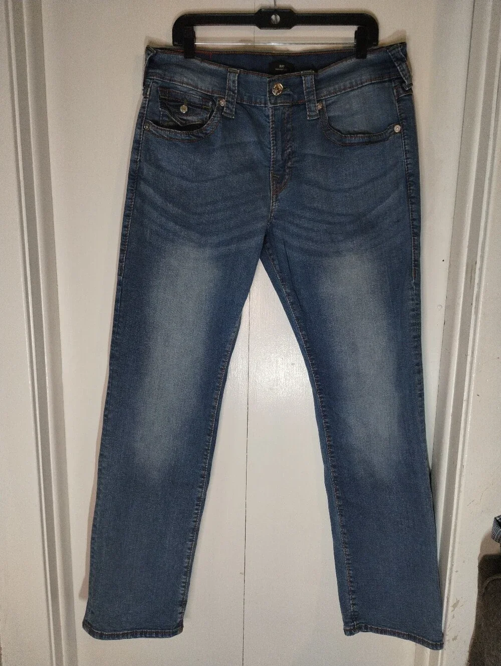 True Religion Men's Medium Blue Straight Jeans